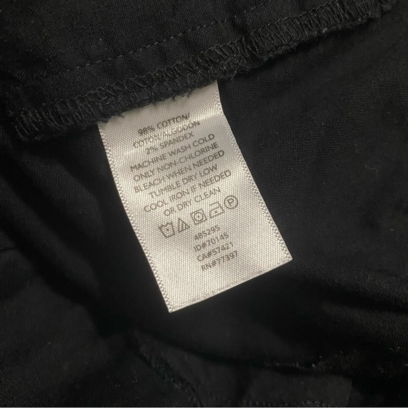 Ann Taylor Black Cotton Chino Bermuda Shorts - Picture 4 of 4